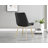 Tierra Sleek Gold Metal and White Gloss Round Dining Table Set with 4 Luxury Velvet Dining Chairs