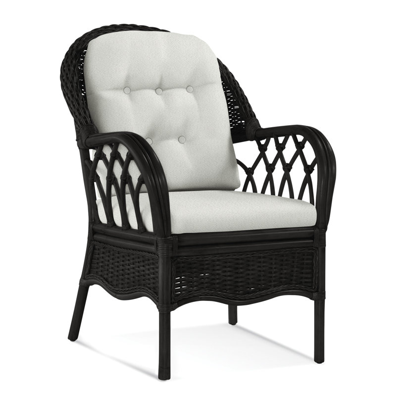 Everglade Upholstered Arm Chair, Gray Sugar Performance; 0863-84, Antique Black