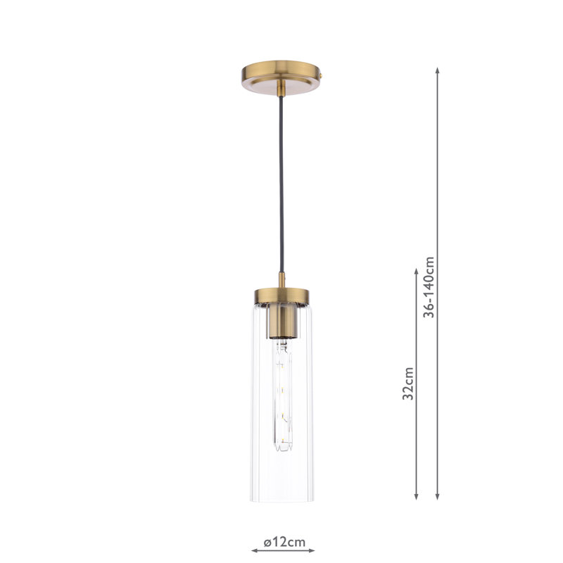 Aburio 1 - Light Bronze Pendant