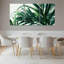 Feuilles de palmier tropicales inspirées de la nature, ensemble d'art mural sur toile tendue de 3 pour le salon, la chambre et la décoration intérieure-707529538