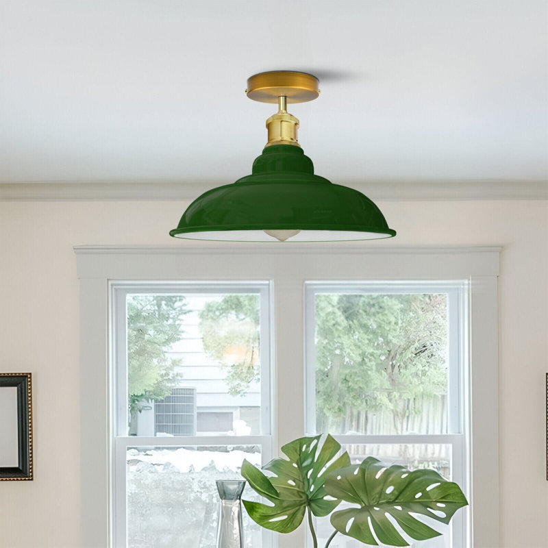 Zeke Flush Mount, Yes, Green