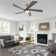 52" 5-Blade LED Ceiling Fan with Dimmable Light and Remote