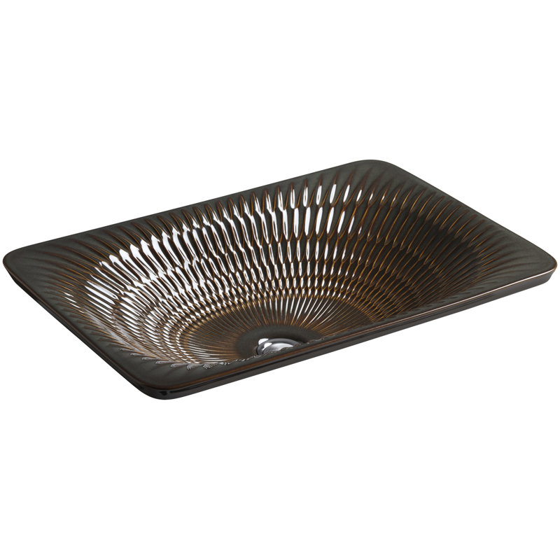 Kohler Derring® Carillon Artist Editions Rectangle Wading Pool Bathroom Sink, Bourbon Rutile