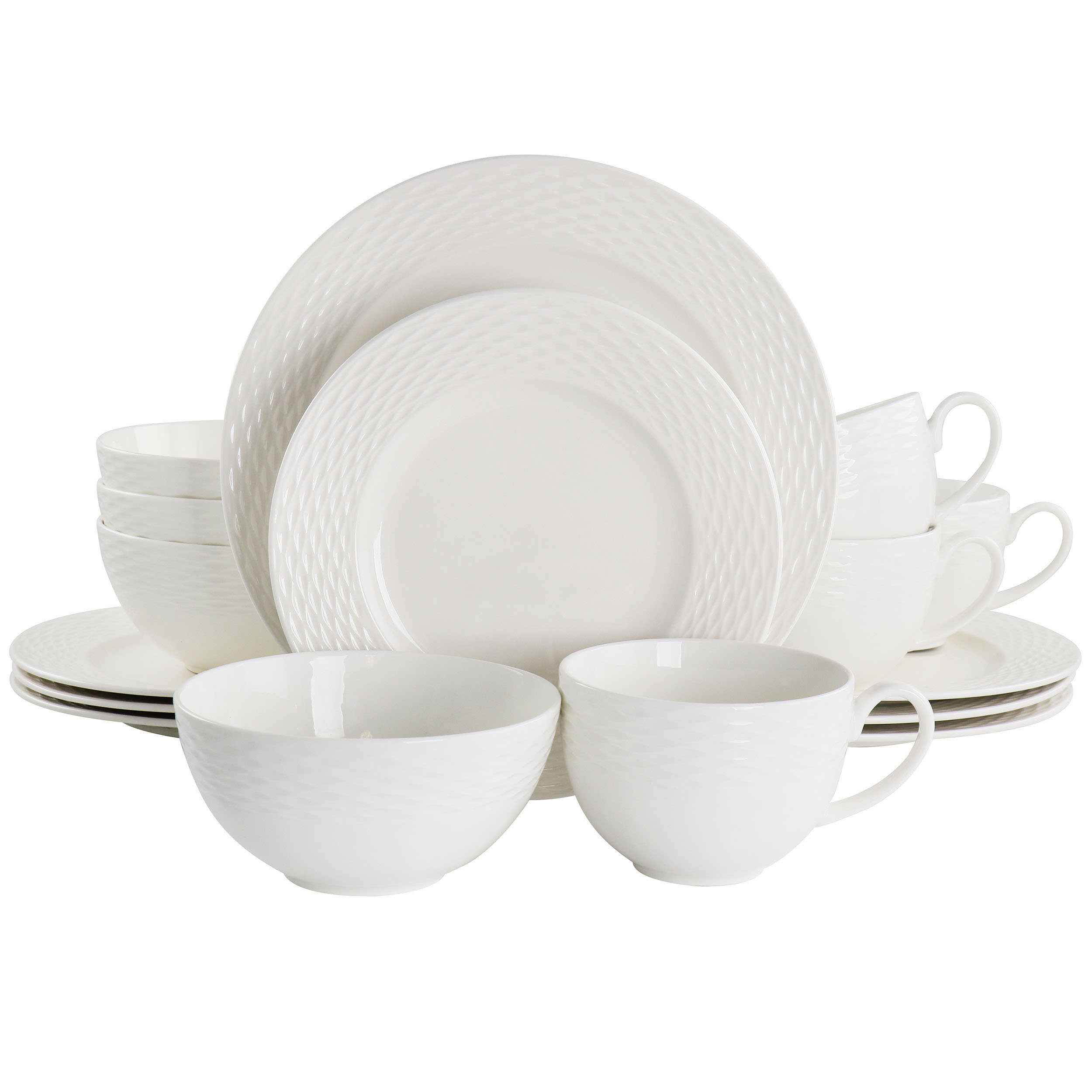 White 2024 crockery set