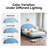 Deeb Tufted Upholstered Flower Silhouette Headboard Platform Bed-62336419-57386614