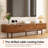 86.6" Mid-Century Modern Solid Wood Tv Stand With Cable Management And Storage