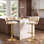 16.5“ Wide Seat 360° Swivel Bar Stools Adjustable Height Counter Stool  Velvet Bar Chairs with Gold Metal Frame & Footrest