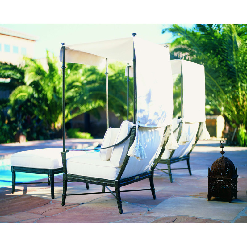 Andalusia Outdoor Ottoman, Beige 71627L22