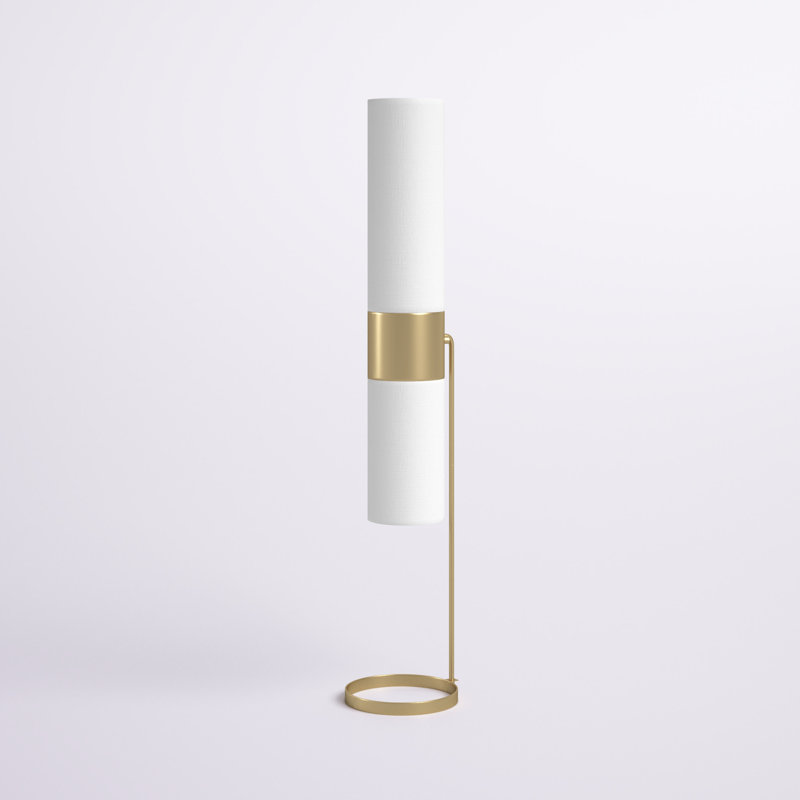 Lampe sur pied colonne 55 po Lipari, Doré