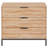 3 Drawers Nightstand , 31" Large Wooden Bed Side Table-706331074
