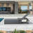 Pu Leather Outdoor Chaise Lounger 1 Piece Aluminum Pool Lounge Chair With 5-position Adjustable Backrest-1213867887