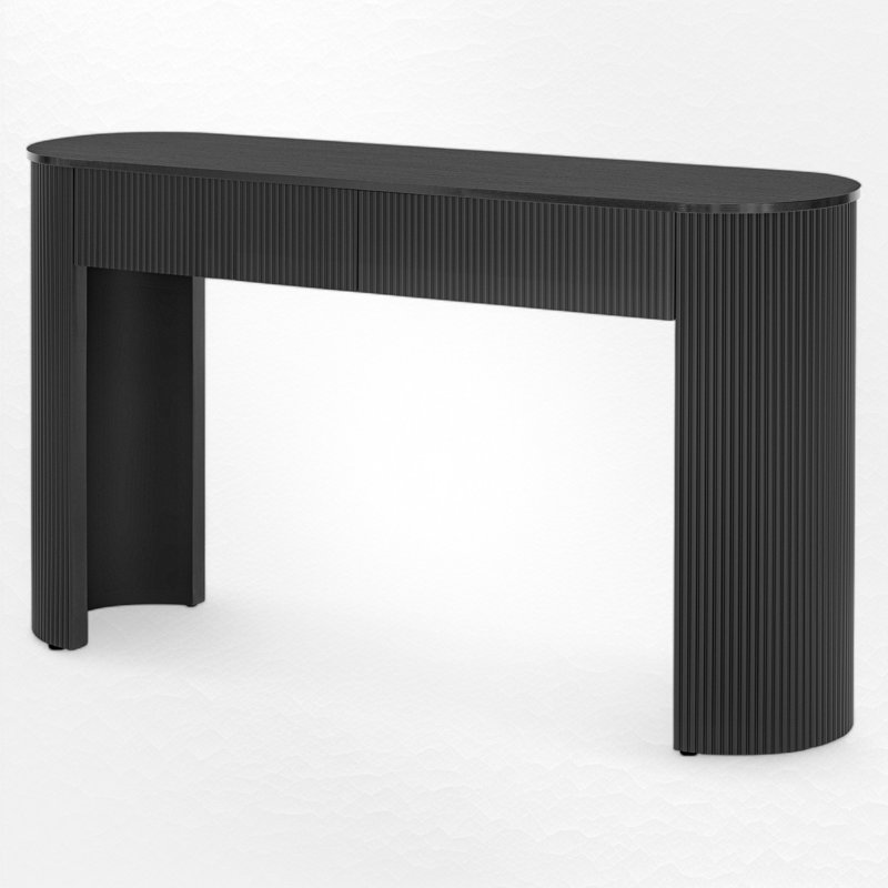 54.03" Console Table, Black