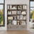 Akxel 47.2" W 3-Drawer Wood Grain Bookshelf-1625577717