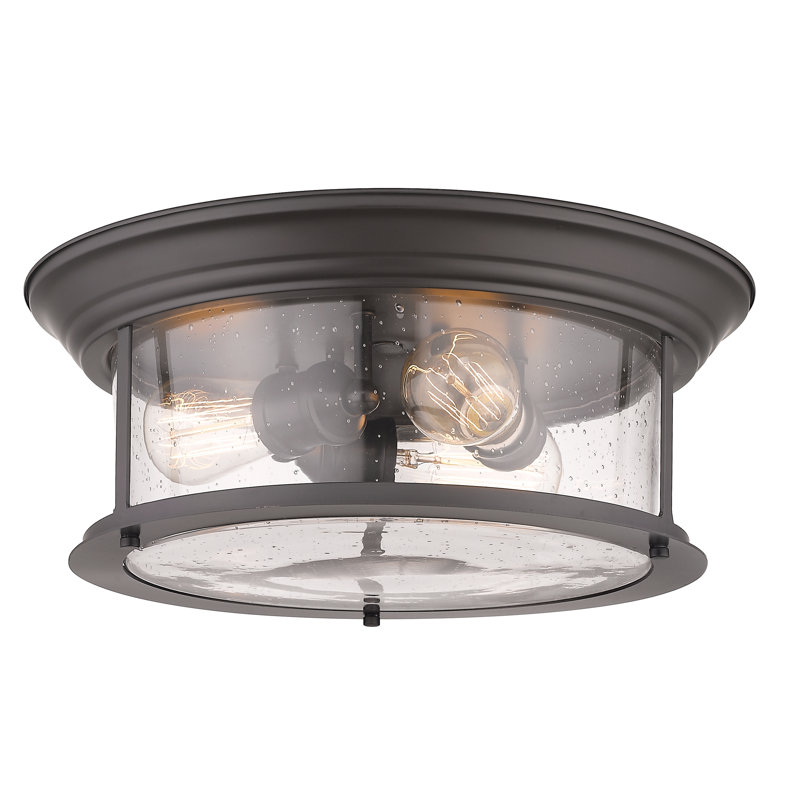 Plafonnier encastré 3 lumières 15,5 po Canale, Bronze