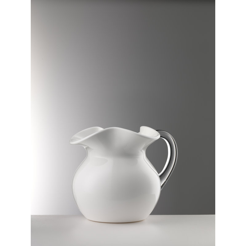 Maria Acrylic Pitcher, White