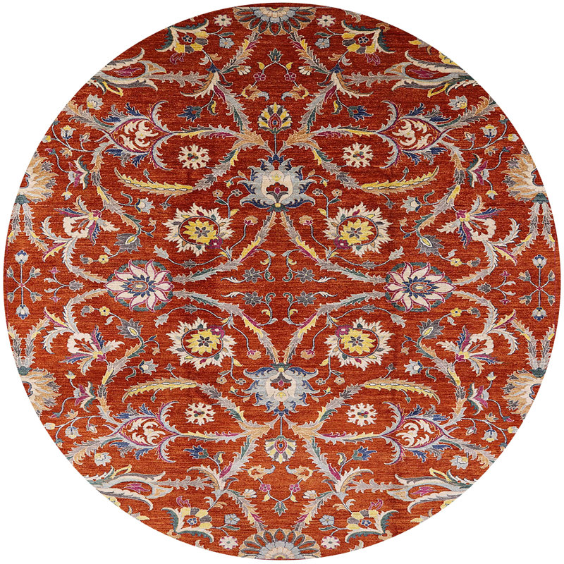Moroccan Indoor Rug, Round 7'