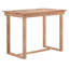 Ensemble de table de salle à manger 5 pièces à hauteur de comptoir Farmhouse avec 1 table rectangulaire et 4 chaises pour petits espaces, brun
