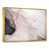 Toile avec cadre flottant or