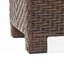 Banc de rangement en osier
