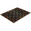 Tapis noir en laine noué à la main de conception unique 9 pi 1 po x 11 pi 4 po Dangira