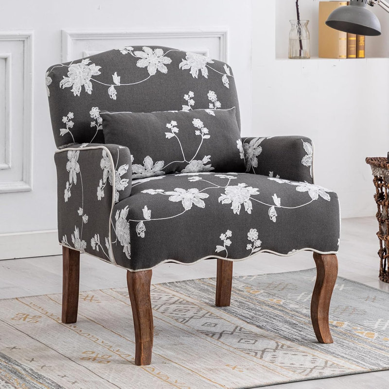 Ariew Upholstered Armchair, Grey