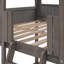 Lit superposé double en bois avec fenêtre - Améliore la ventilation de la chambre à coucher au-dessus de la barrière de sécurité grise antique et sécuritaire pour la famille-1517929513