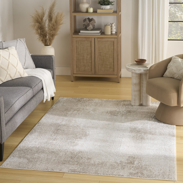 Lafever Ivory Taupe Modern Indoor Rug
