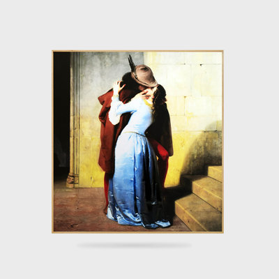 The Kiss - Painting on Metal