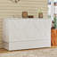 Commode 100% bois massif avec 2 tiroirs, grand lit escamotable avec chargeur intégré pour la chambre à coucher, finition blanche-1239411667