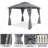 10 Ft. W x 10 Ft. D Iron Patio Gazebo with Arc Shape Top-97002133