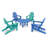 POLYWOOD Classic Adirondack Folding Adirondack 5-Piece Conversation Group-39397988