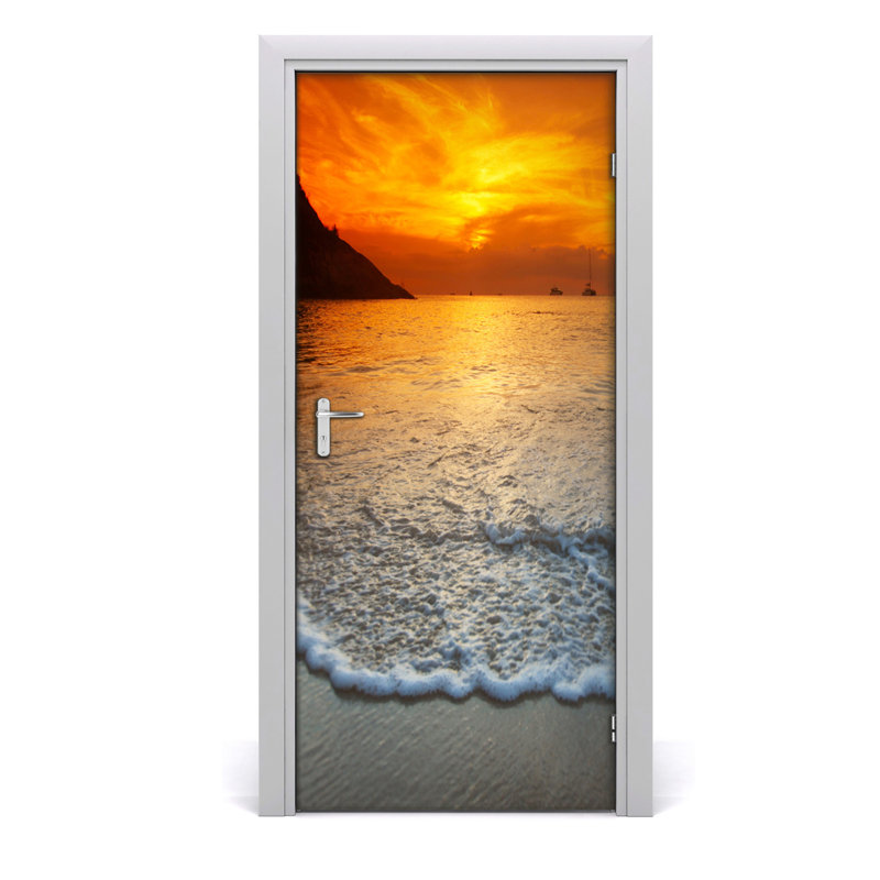 Sunset Door Decal, 205cm H x 95cm W