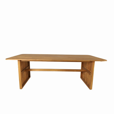 Bramble Acacia Wood 86.6" Long Patio Dining Table