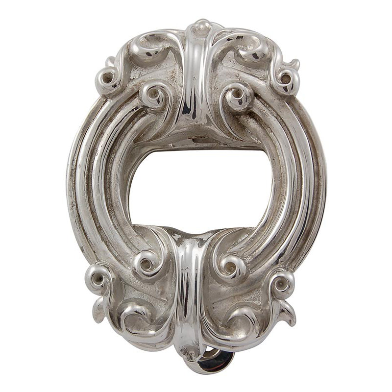 Sforza Door Knocker, Polished Silver