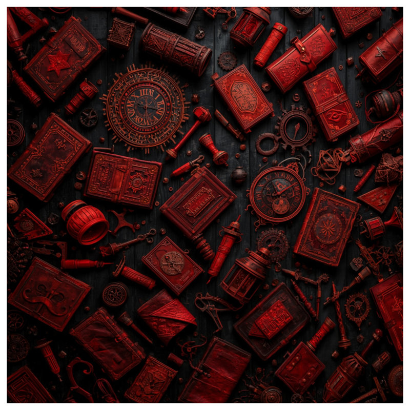 Rideaux et voilages antiques avec cache-cache Steampunk, 50" x 92" - 1 Panel, Blockout