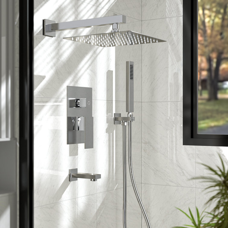 Cascada Luxury Bathroom Shower Set with Luxury 12 Shower Head (ceiling Mount) R