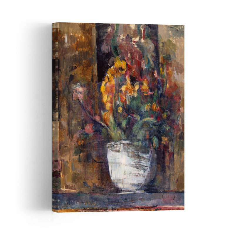 Vase Of Flowers, C.1897-98 Abstract Contemporary Wall Art Print by Paul Cezanne - Wrapped Canvas Print, 152.4cm H x 101.6cm W