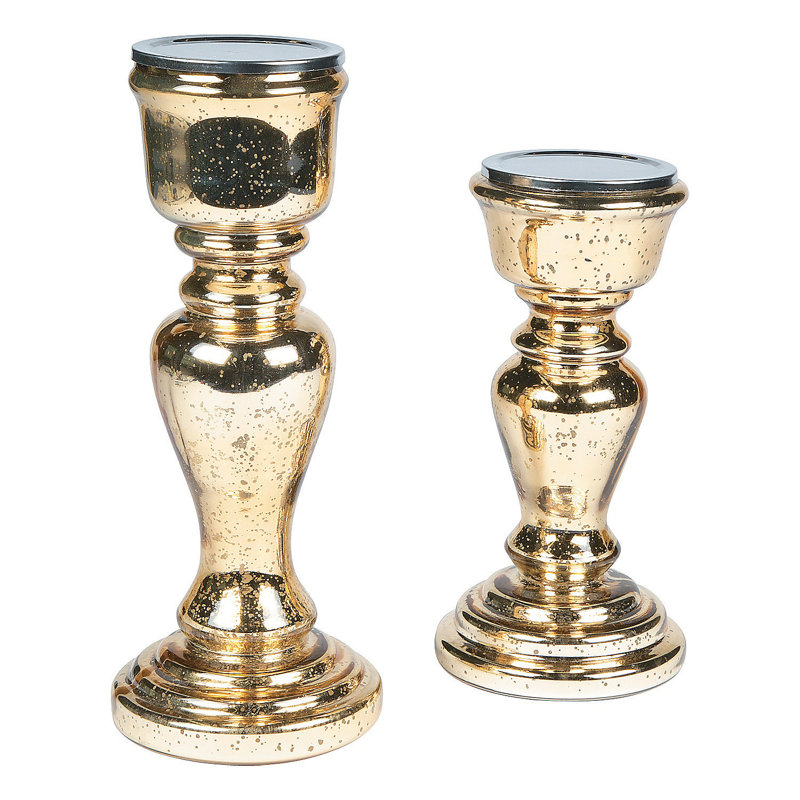 15'' H Metal Tabletop Candlestick