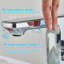 Chrome Bathroom Sink Faucet Smart Sensor 1 Hole LED Temp Display Lavatory Vanity Mixer Taps