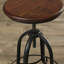 Swivel Solid Wood Adjustable Height Bar Stool-1527546247