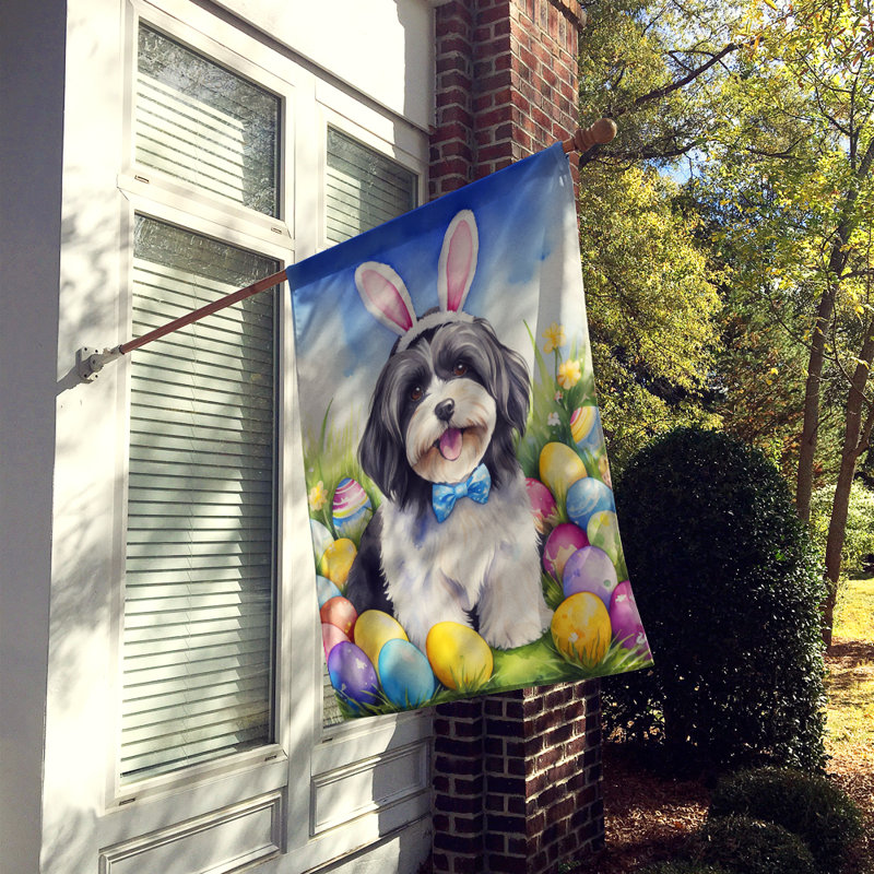 Easter Egg Hunt Double Sided 40'' H x 28'' W Polyester Easter House Flag