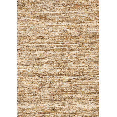 Tapis crème en laine fait à la main brun Yarenys