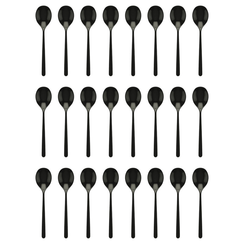 Linea Gourmet Spoon - 24 Pieces, Black Gold
