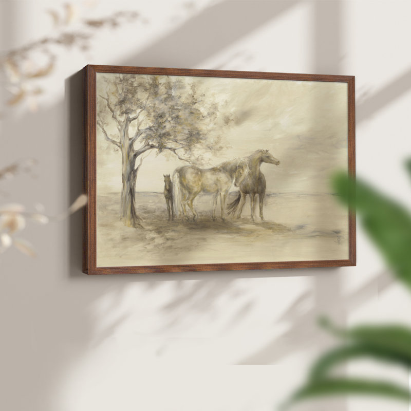 FAMILY TREE -Framed Print - Restickable, H 16 po x l 20 po, Noyer