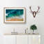 Beach in Honolulu Hawaii in Abstract - Picture Frame Graphic Art Print-55683746-55683748