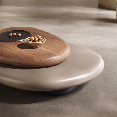 Table basse en bois massif de style moderne