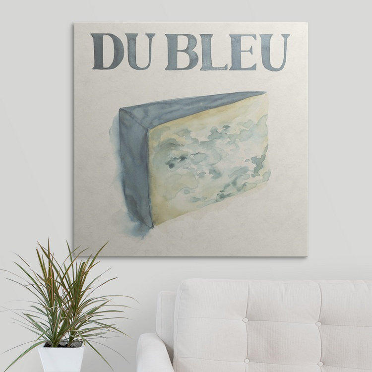 Anjelyka " Fromage I " by Grace Popp, 35" H x 35" W x 1.5" D, Canvas
