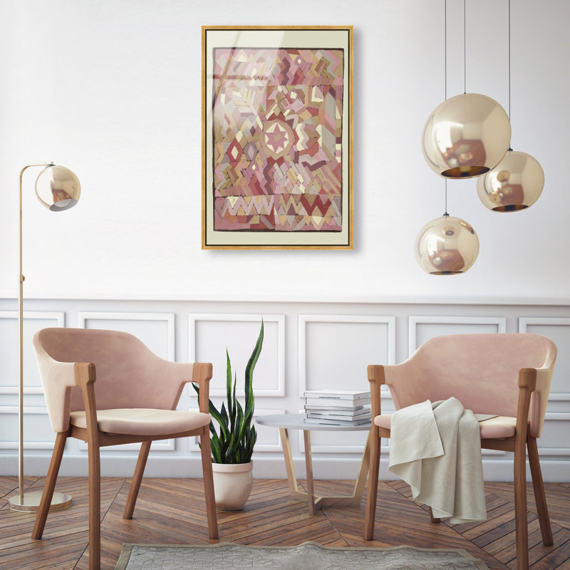 Tapestry Boehme Print by Oliver Gal, 16"H x 11"W, Gold Floater Frame