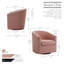 Fauteuil d'appoint pivotant en tissu Wanti-1172649930