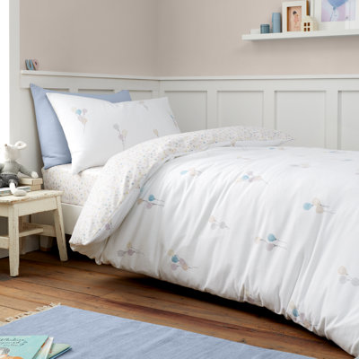 Brushed Balloons Reversible Cotton Duvet Cover Set